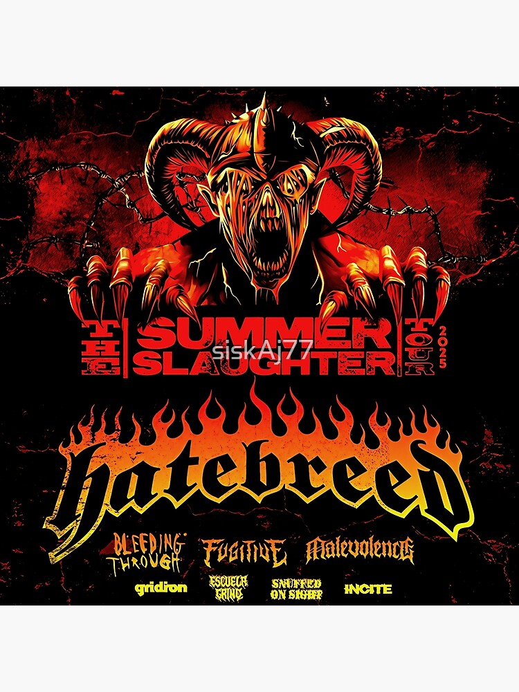 Monster Hatebreed 30th Tour 2025 Throw Pillow - Image 2