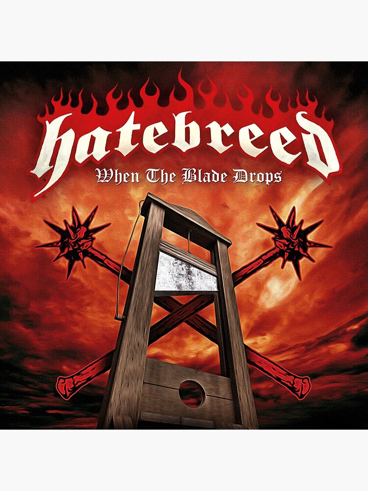 When The Blade Drops Hatebreed Throw Pillow - Image 2