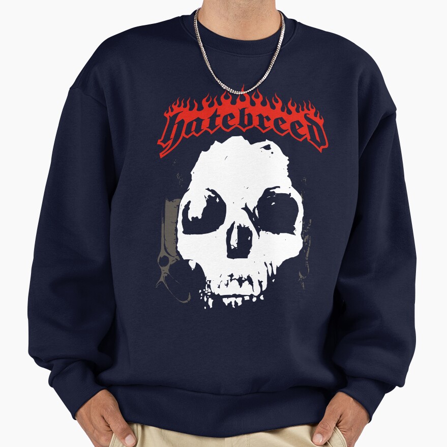 Hatebreed Skull Sweatshirt - Image 5