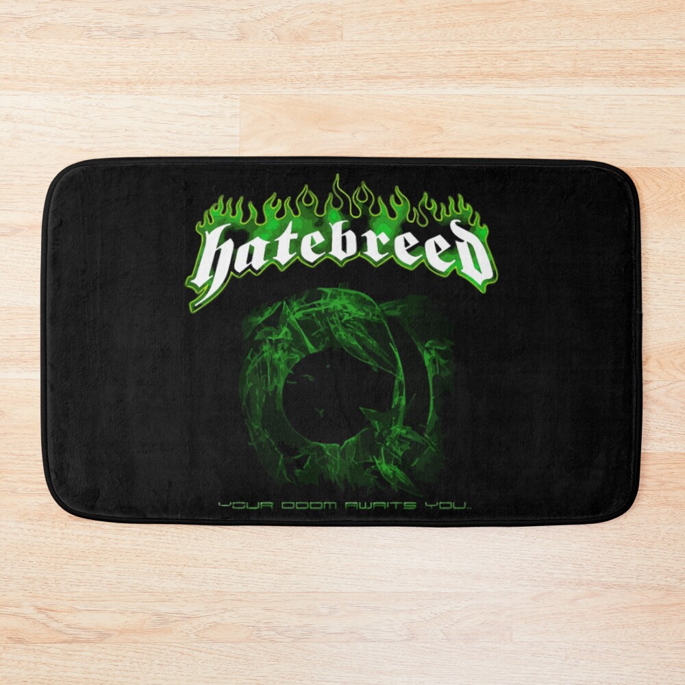 Hatebreed Band Green Logo Bath Mat