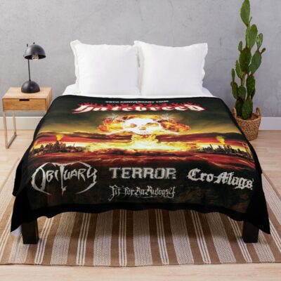 Hot Band Hatebreed Throw Blanket
