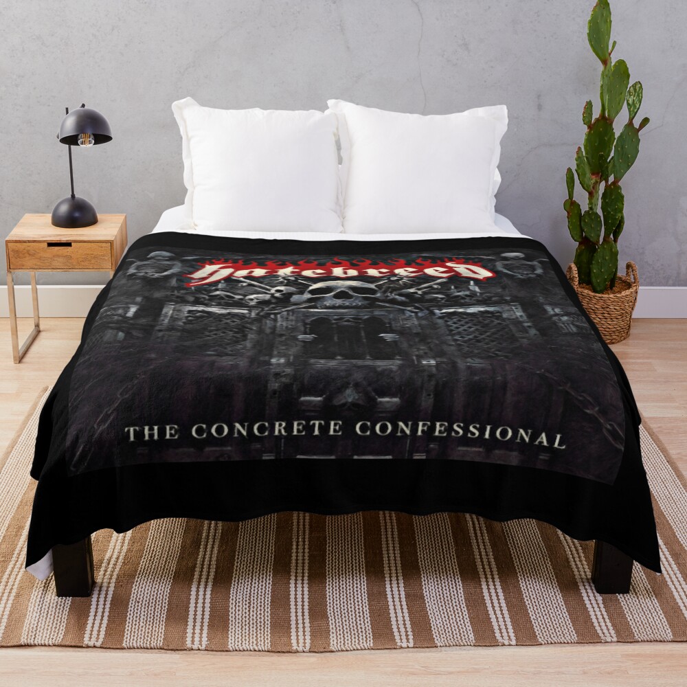 Hatebreed Band Retro Throw Blanket