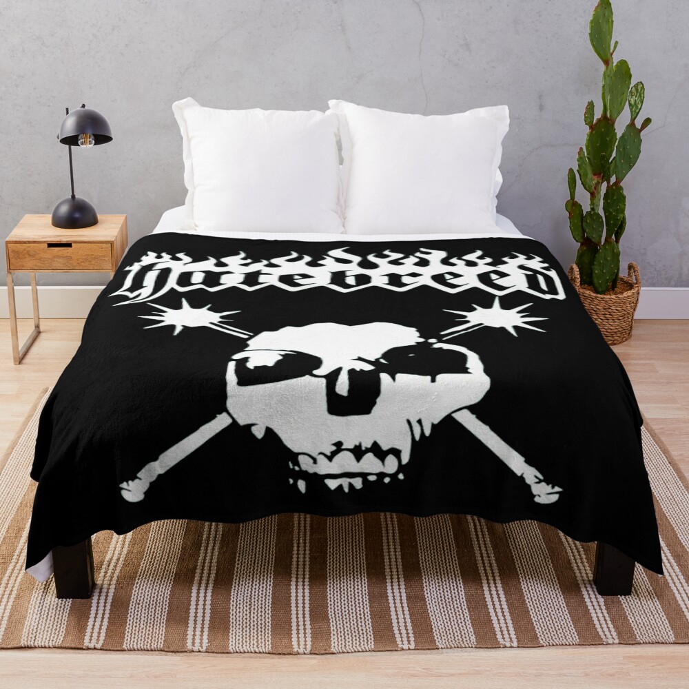 Hot Item Hatebreed Basic Design Throw Blanket