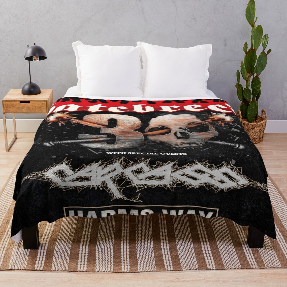 Hatebreed 30th Tour 2026 Throw Blanket