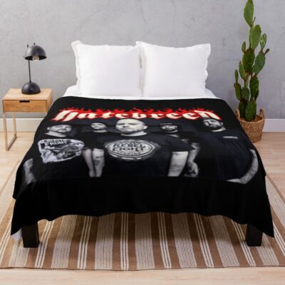 Music Retro Hatebreed Throw Blanket