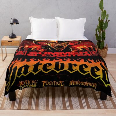 Monster Hatebreed 30th Tour 2025 Throw Blanket