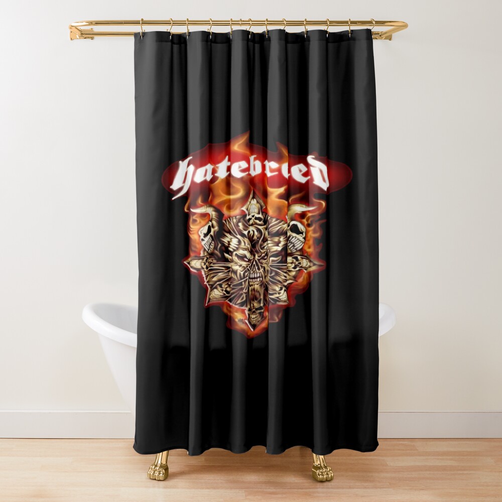 Hatebreed Band Fierce Design Shower Curtain