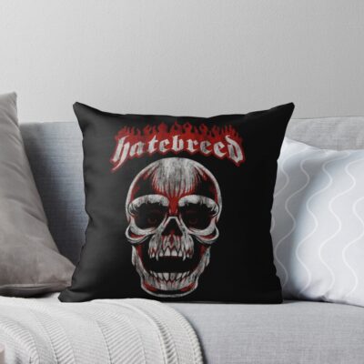Hatebreed Band Rebellious Design Throw Pillow