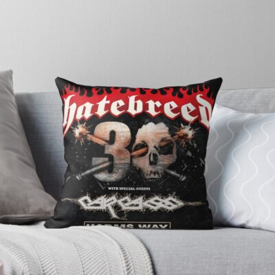 Hatebreed 30th Tour 2026 Throw Pillow