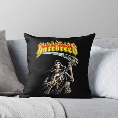 New Design Hatebreed Retro Throw Pillow