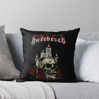 Hatebreed Band Badass Design Throw Pillow