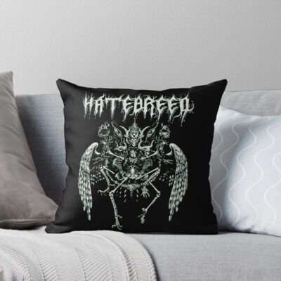 Hatebreed Band Powerful Throw Pillow