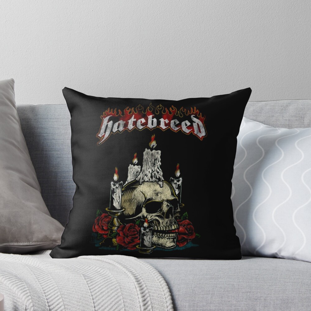 Hatebreed Band Badass Design Throw Pillow
